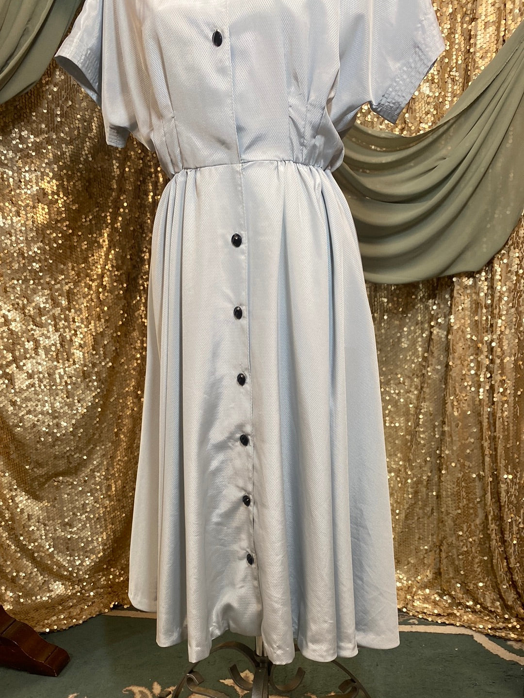 Robe bleu perle 1940/1950