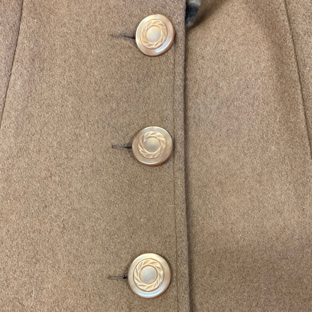 Manteau col léopard forme new-look