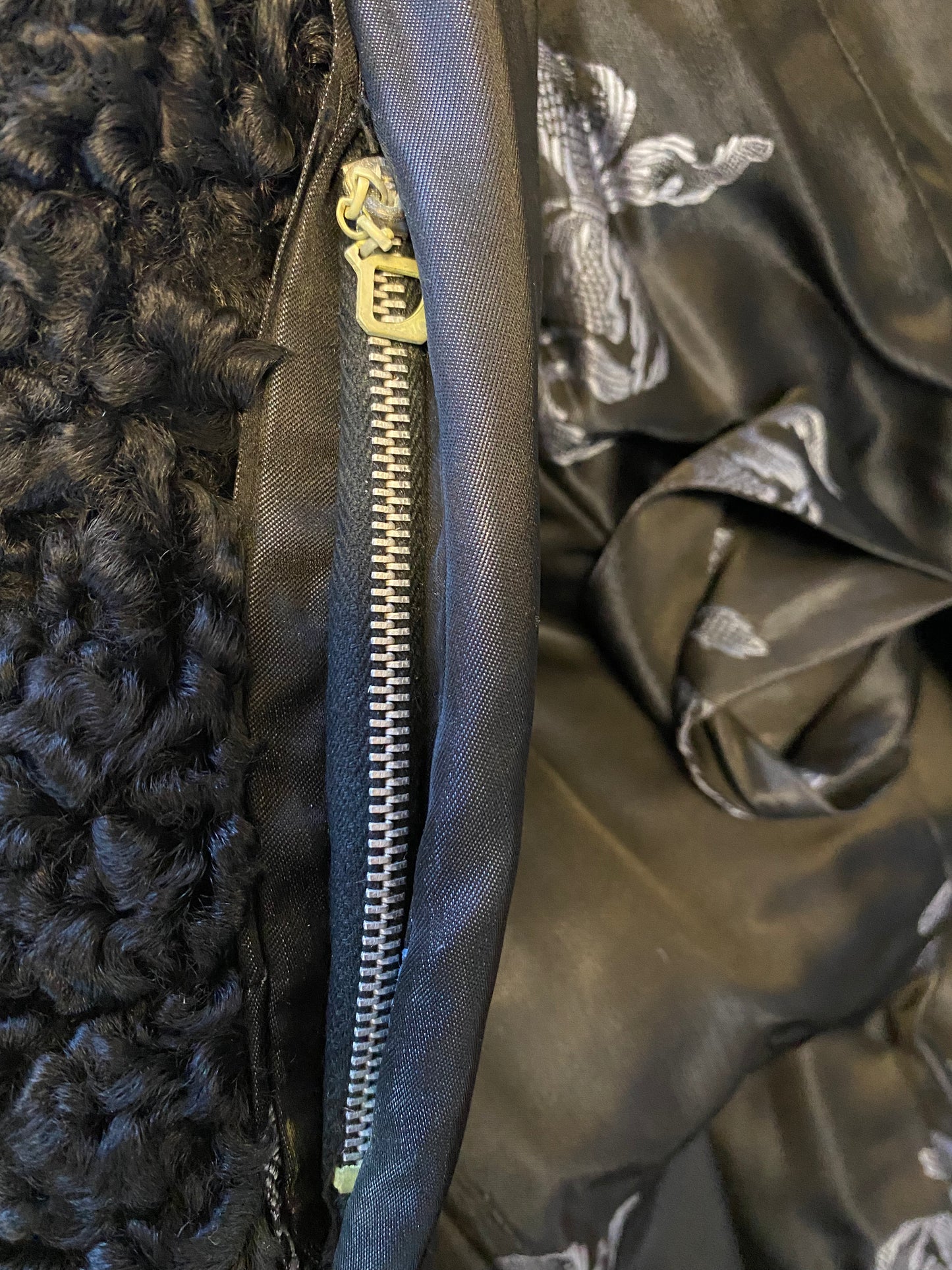 Manteau Astrakan et vison