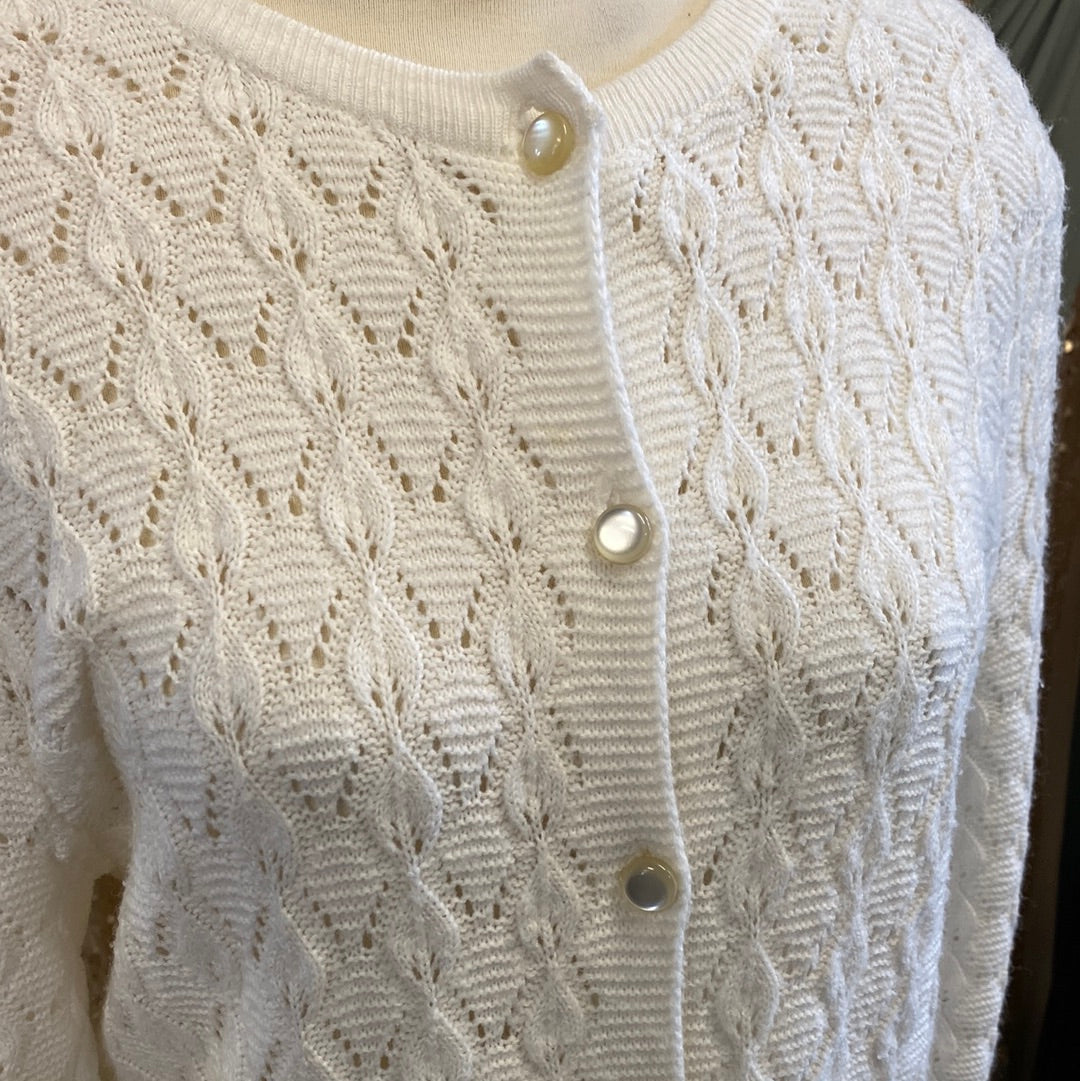 Cardigan blanc classique