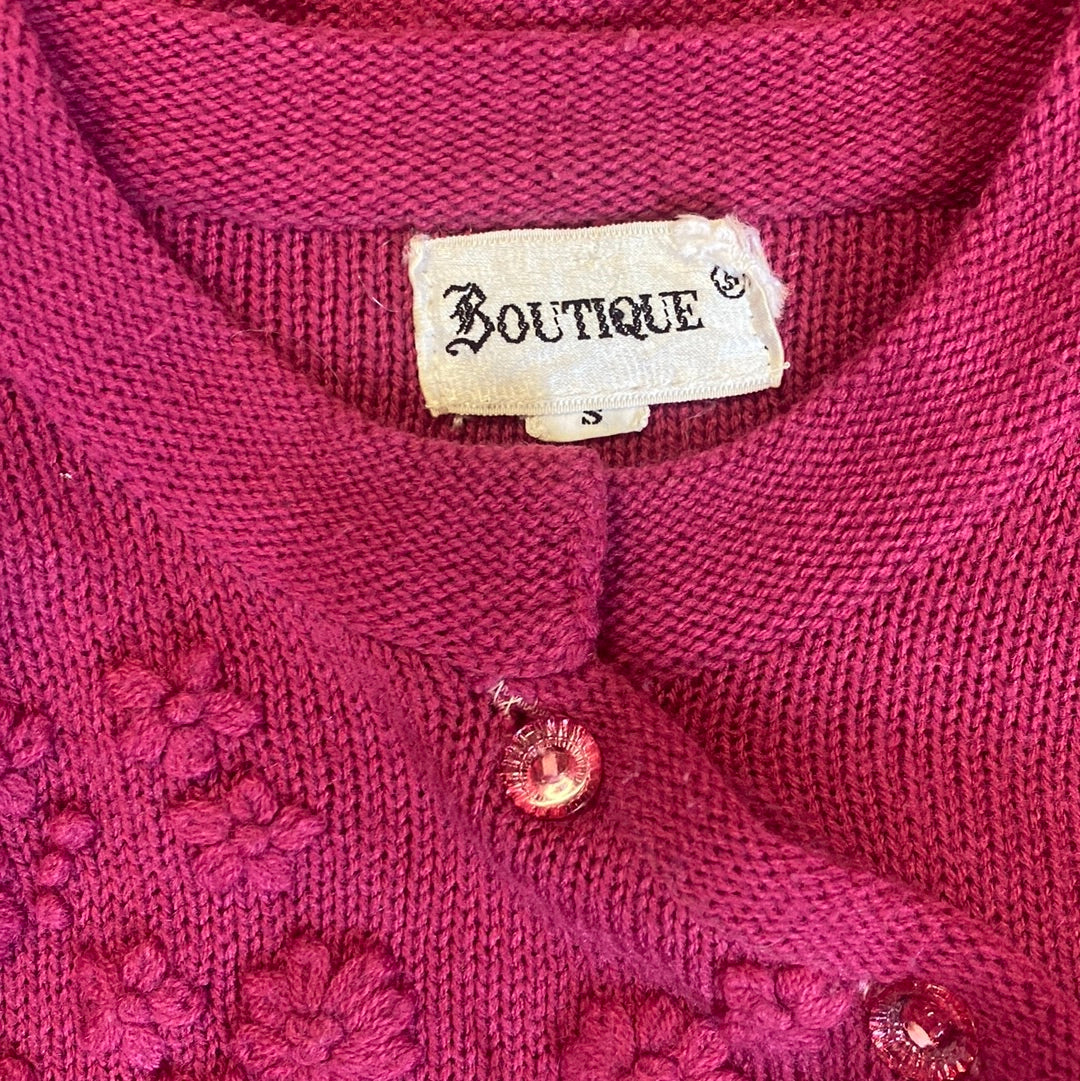 Gilet rose Boutique 4 boutons sur le côté