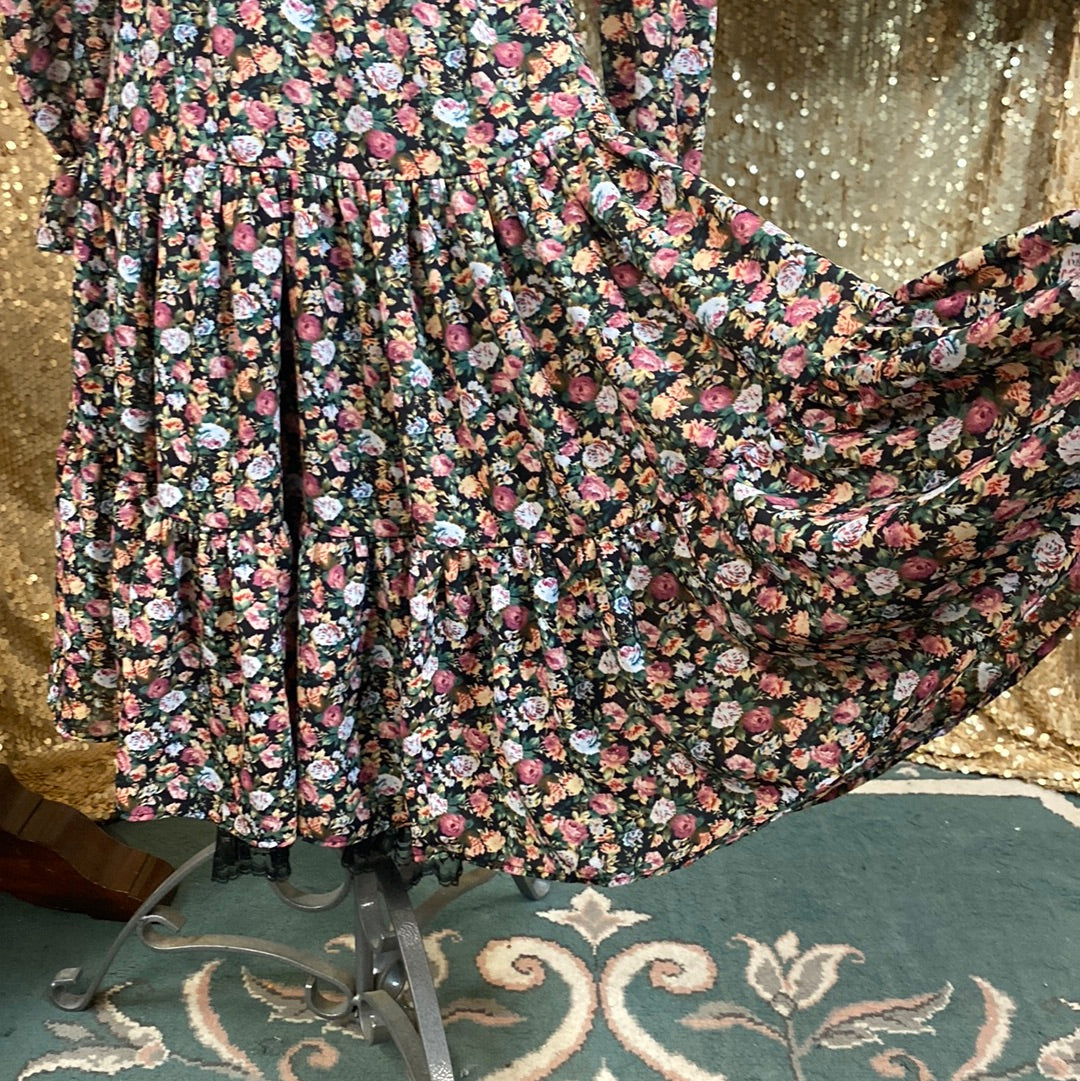 Robe 1980 florale Noormie
