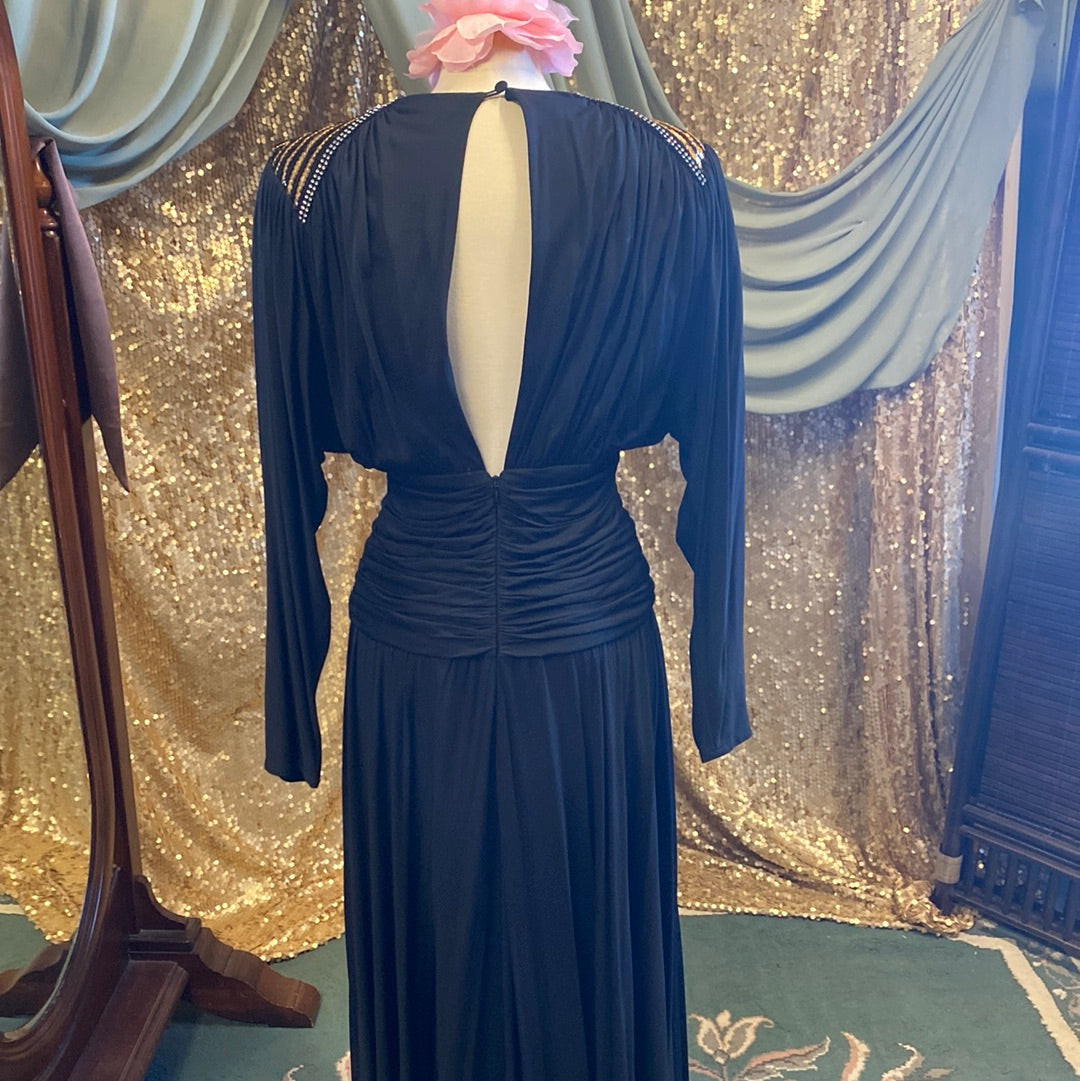 Robe de soirée années 1980 Stephan Caras