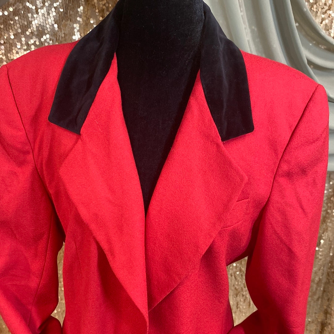 Veste Collectible Gold by Giorgio Sant'Angelo rouge et noire pure laine