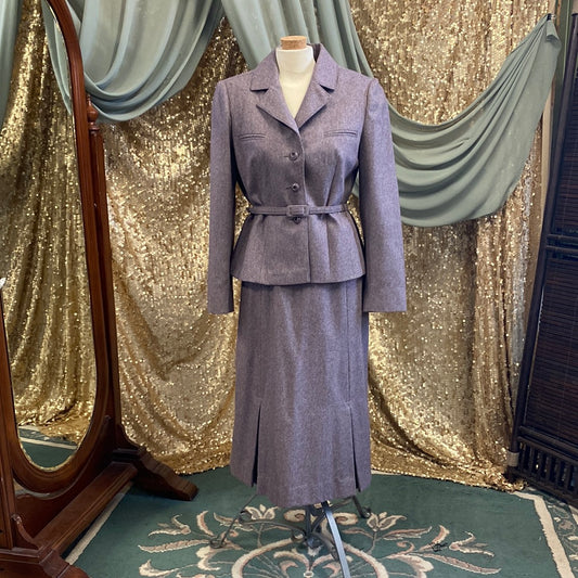 Ensemble tailleur violet 1940