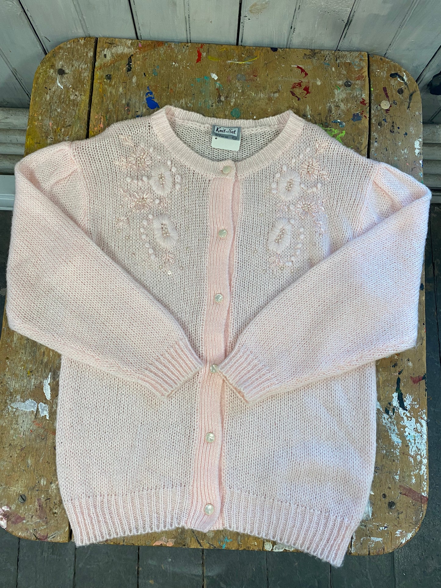 Gilet rose pale